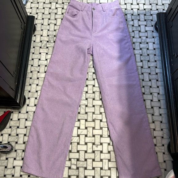 Purple Corduroy Pants - Picture 1 of 4